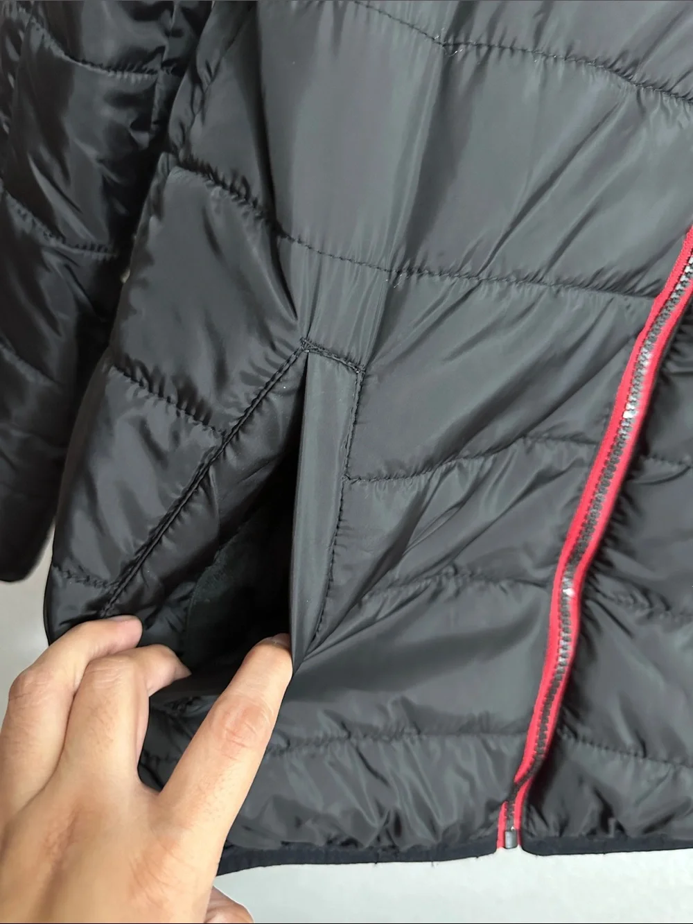 Boys Black Light Puffer Jacket Full Zip Youth Kids Size 14/16 Zero XPosur